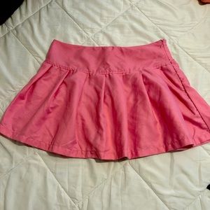 Pink mini skirt